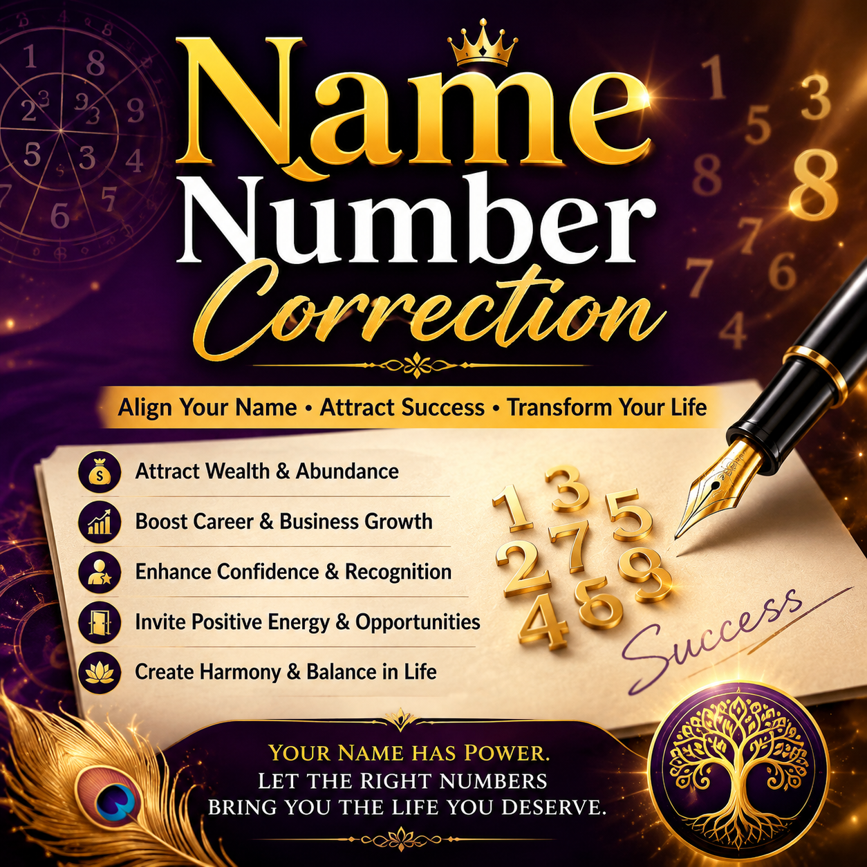 Name Number Correction