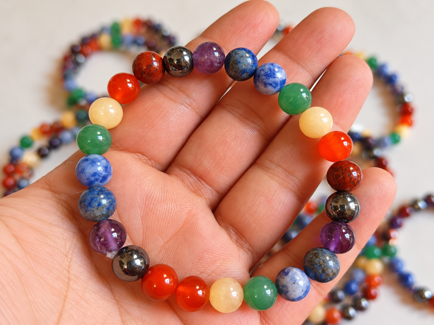 Seven Chakra Healing Bracelet